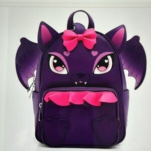 Monster High Draculalaura count fabulous mini purple backpack faux leather